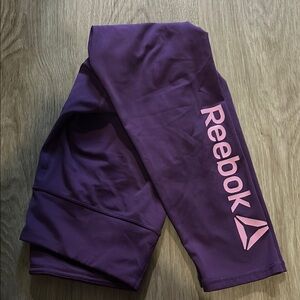Reebok Purple and Pink Athletic Leggings